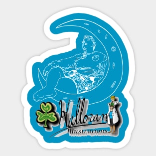 Halloran Illustrations Goddess Logo Sticker